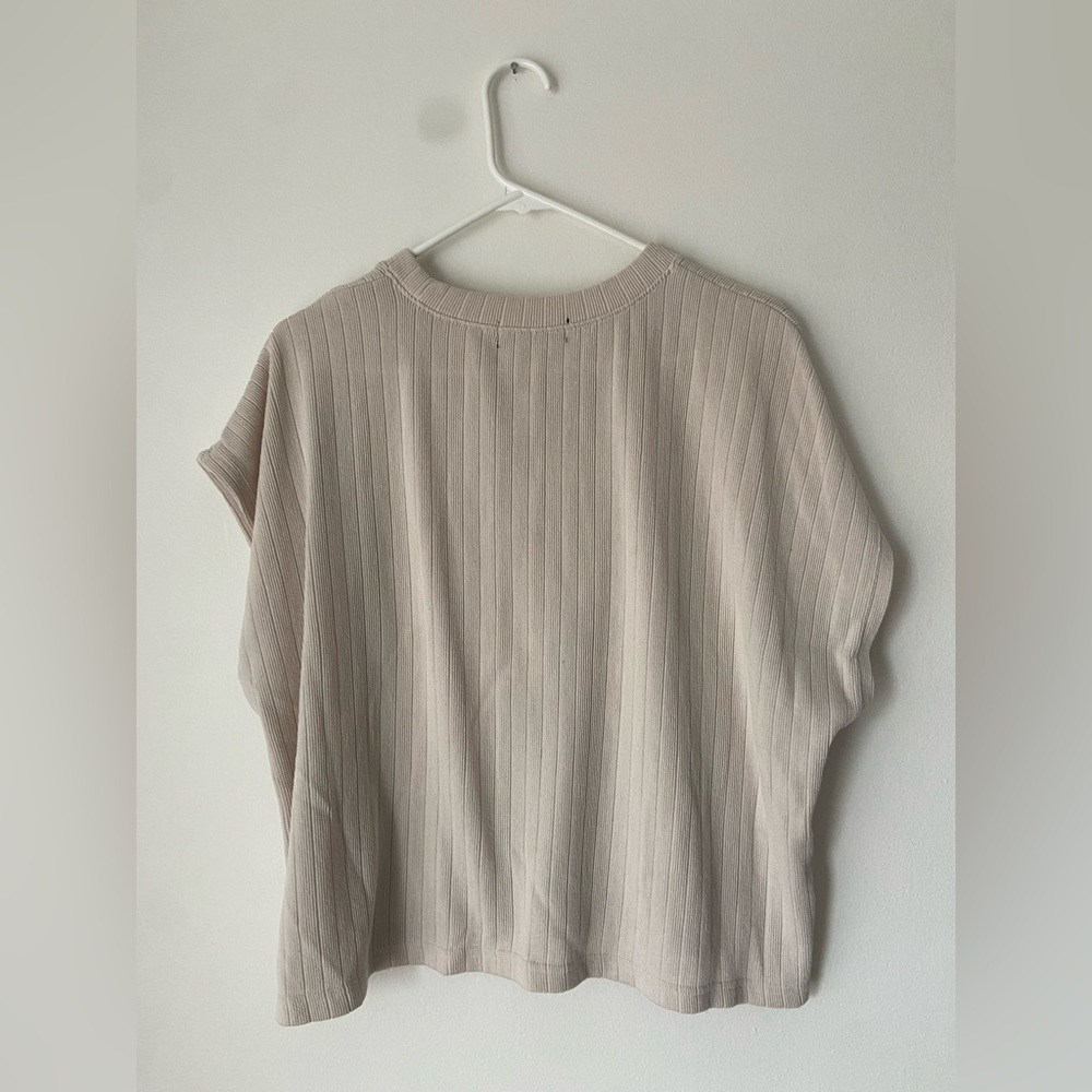 Sleeveless Knit Sweater Vest Vintage Cap Sleeve Casual Mock Neck Top - Picture 7 of 7